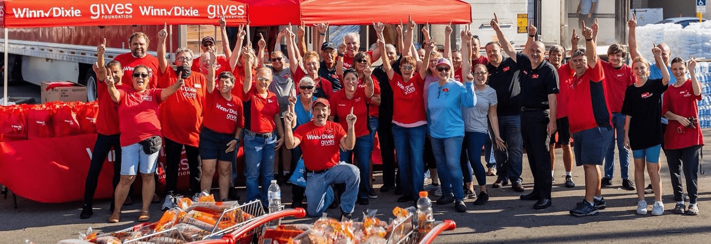 Group of gives Foundation volunteers cheering.